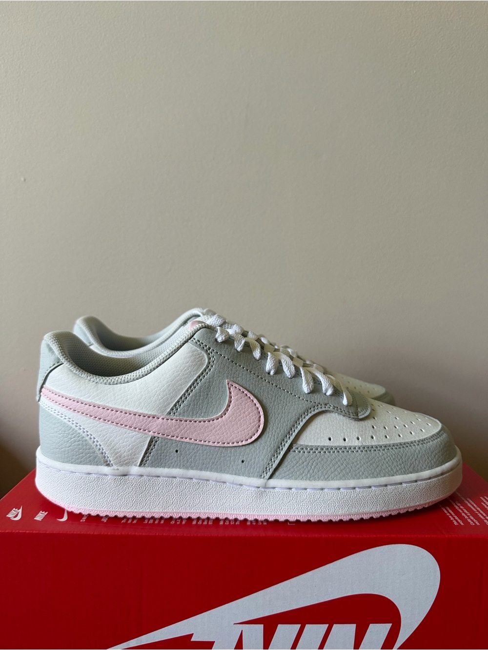 Nike Court Vision Low Platinum White Pink IB4009-043 Women’s Size 10